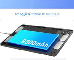 Blackview ZENO 10 tablični računalnik, 27,94 cm (11"), 8GB+256GB, IPS FHD+, Android, črn + ovitek, dodatki