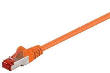 MicroConnect S/FTP kabel CAT6 25m oranžen LSZH PiMF 4x2xAWG 28, CU, SSTP625O