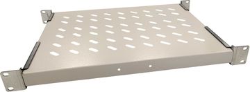 Računalniška polica 1U 19" Š=600 MM BELA MC-USBACNET2.5G, RAS100WH