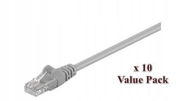 MicroConnect U/UTP CAT5e 5M siv 10 kosov