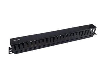 Equip Plošča za upravljanje kablov za 19" rack, črna, 327314