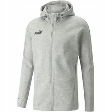 shumee Y4284 Moški pulover Puma teamFINAL Casuals Hooded Jkt siva 657383 33 xs/s