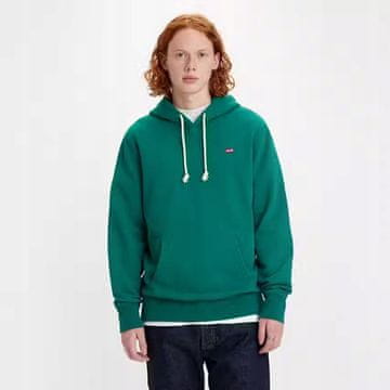 shumee Y4141 LEVIS NEW ORIGINAL HOODIE EVERGREEN bombažni pulover s kapuco xs/s