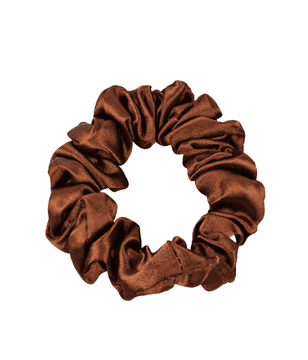 shumee ONLYGHD SATENAST SCRUNCHIE - MINI ČOKOLADA