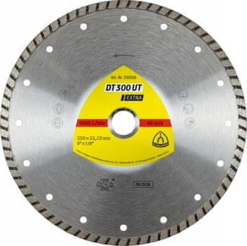 KLINGSPOR Turbo diamantno rezilo za betonske strešnike 125 mm
