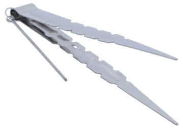 shumee Klešče za oglje in kadilo 21,8 cm srebrne profesionalne