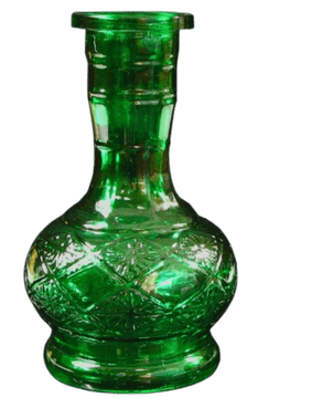 shumee Zelen vrč za nargilo Srednja steklenica za vodno pipo Vaza za nargilo