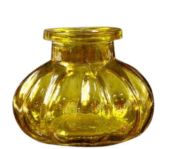 shumee Rumena kozarec za nargilo, majhna steklenica za vodno pipo, vaza za nargilo