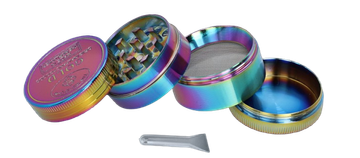 shumee Mavrični mlinček za tobak Mlinček za drobljenje Metal Chillout Smoke