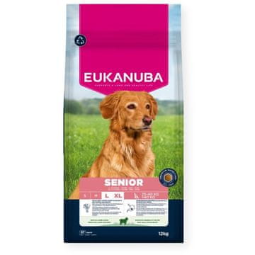 shumee EUKANUBA suha hrana za pse starejših velikih psov z jagnjetino in rižem 12 kg