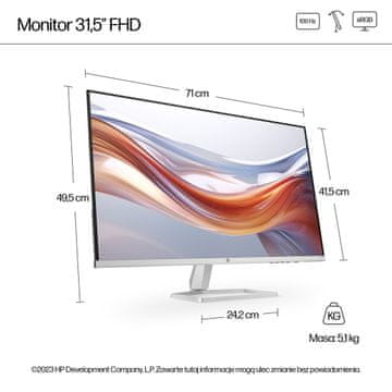 shumee HP LED VA monitor 31,5” 532sf (94F50E9) 100Hz