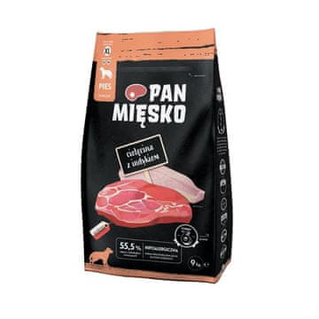 Pan Mięsko PAN MEAT Telečja s puranom XL 9 kg