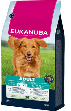 Eukanuba EUKANUBA suha hrana za pse odraslih velikih pasem z jagnjetino in rižem 12 kg