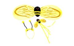 Carnival Toys krila čebelica + obroč + palica