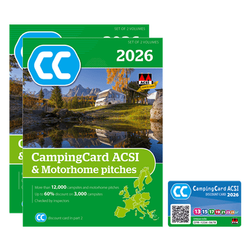 ACSI ACSI kartica in vodič po kampih in postajališčih 2026