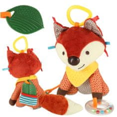 Luniks Senzorična maskota lisica – obešalnik za voziček