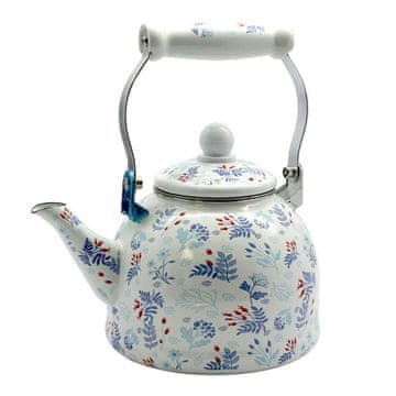 Čajnik s cedilom Šipek 2l / indukcija / emajl, inox