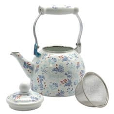 Čajnik s cedilom Šipek 2l / indukcija / emajl, inox