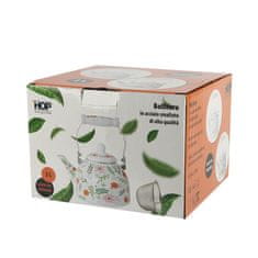 Čajnik s cedilom Rože 2l / indukcija / emajl, inox