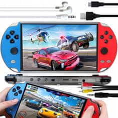 EVEON X12 prenosna igralna konzola, rdeča/modra