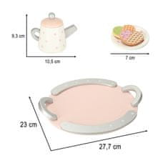 MG Tea Time otroški leseni čajni servis, roza