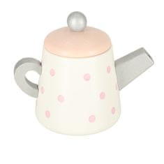 MG Tea Time otroški leseni čajni servis, roza