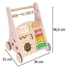 MG Walker lesena hojica z aktivnostmi, roza