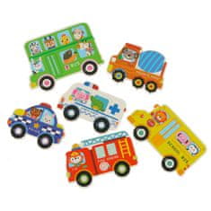 MG Fun Set sestavljanke prometna vozila, 6 vzorcev