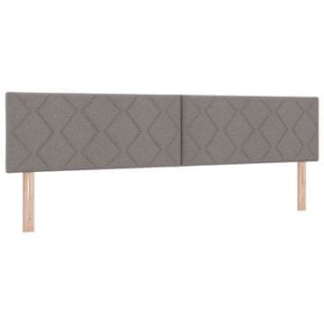 Vidaxl LED glava postelje Taupe 200 cm blago