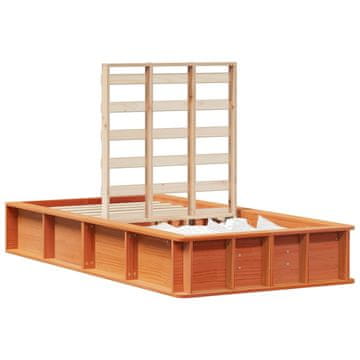 Vidaxl Konstrukcija postelje Voskast rjav 80 x 200 cm