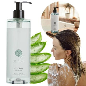 sarcia.eu Geneva Guild Body Wash - Aloe vera gel za tuširanje telesa s črpalko za vegane