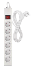Emos P54216 prenapetostna zaščita – 6 vtičnic, 3 m, bela