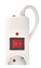 Emos P54217 prenapetostna zaščita – 6 vtičnic, 5 m, bela