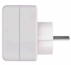 Emos P0075 razdelilec 1×, 1×USB-A+1×USB-C, bela