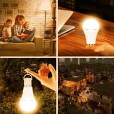 HOME & MARKER® Polnilne zasilne žarnice (4 kosi) | EVOBULBS