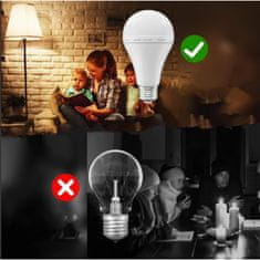 HOME & MARKER® Polnilne zasilne žarnice (4 kosi) | EVOBULBS