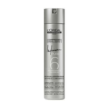 Loreal Professionnel Lak za lase Infinium Pure z izjemno močno fiksacijo (Extra Strong Hairspray) 300 ml
