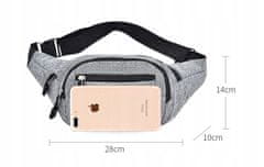 Korbi Uniseks Črna Športna Torbica za Pas Korb