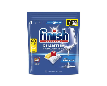 Finish  Quantum All-in-1 LEMON 60/1, kapsule za pomivalni stroj