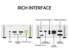 GMKtec Mini PC GMKtec G10 - AMD Ryzen 5 3500U - 16GB RAM + 256GB SSD WIN 11 Pro