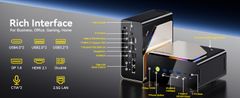 GMKtec Mini PC EVO T1 Intel Ultra 9 285H 64GB RAM + 2TB SSD WIN 11 Pro