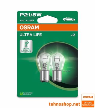Osram ŽARNICA P21/5W 7528ULT-2BL ULTRALIFE 12V BAY15d 2BL