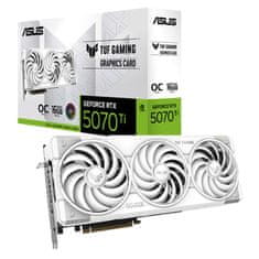 ASUS TUF Gaming GeForce RTX 5070 Ti OC 16G GDDR7 TUF-RTX5070TI-O16G-WHITE-GAMING bela grafična kartica