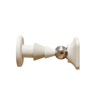 Nikcorp Talni silikonski magnetni odbijač za vrata, protizdrsni omejevalec, samolepilna montaža brez vrtanja, slonokoščena kost