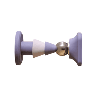 Nikcorp Silikonski magnetni zamašek za vrata vijoličen | Talni odbijač za vrata brez vrtanja | Protizdrsni omejevalnik vrat