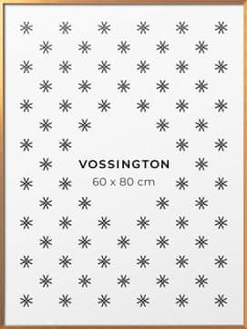 Nikcorp Moderen tanek okvir za slike 60x80 cm | Zlat aluminijast okvir za plakate in fotografije s pleksi steklom