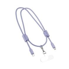 EPICO polnilni kabel za telefon, USB-C na USB-C, 60 W, vijoličen