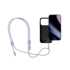 EPICO polnilni kabel za telefon, USB-C na USB-C, 60 W, vijoličen