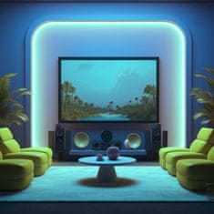 Ksix KSIX SmartLED neonski trak 5 m, rezljiv, 4.300 lm, sinhronizacija z glasbo, RGB