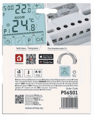 Emos P56S01 sobni žični WiFI GoSmart termostat s programiranjem